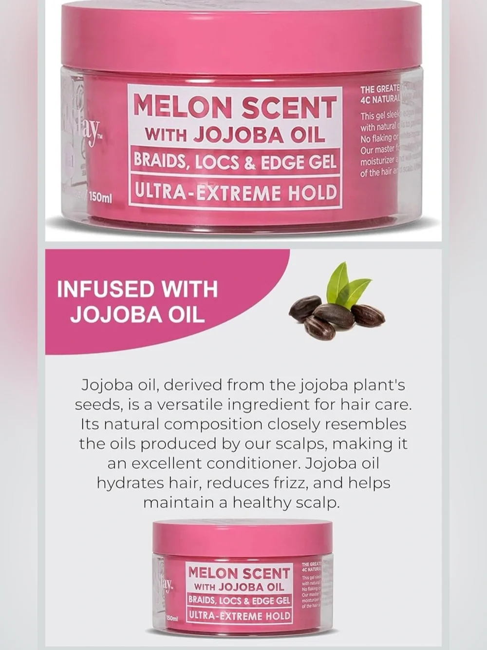 Esha Slick N Slay Braiding Gel: Ultra Hold & Hydrating Gel